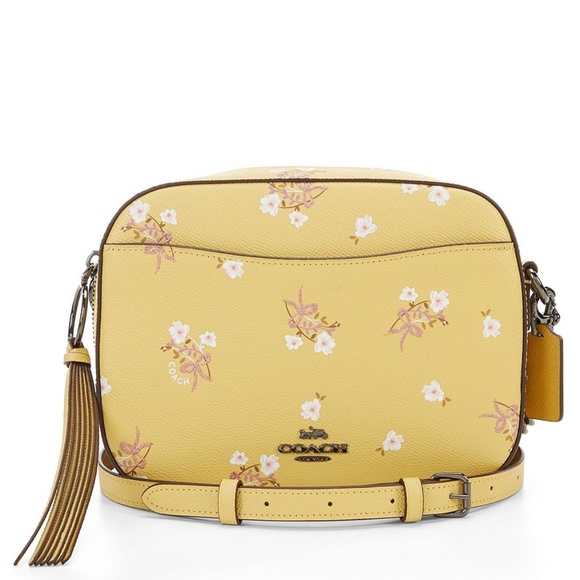 coach purse with sunflowers